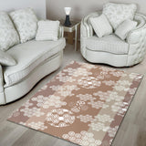 Beautiful Hexagon Japanese  Pattern Area Rug