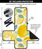 lemon design pattern Recliner Cover Protector