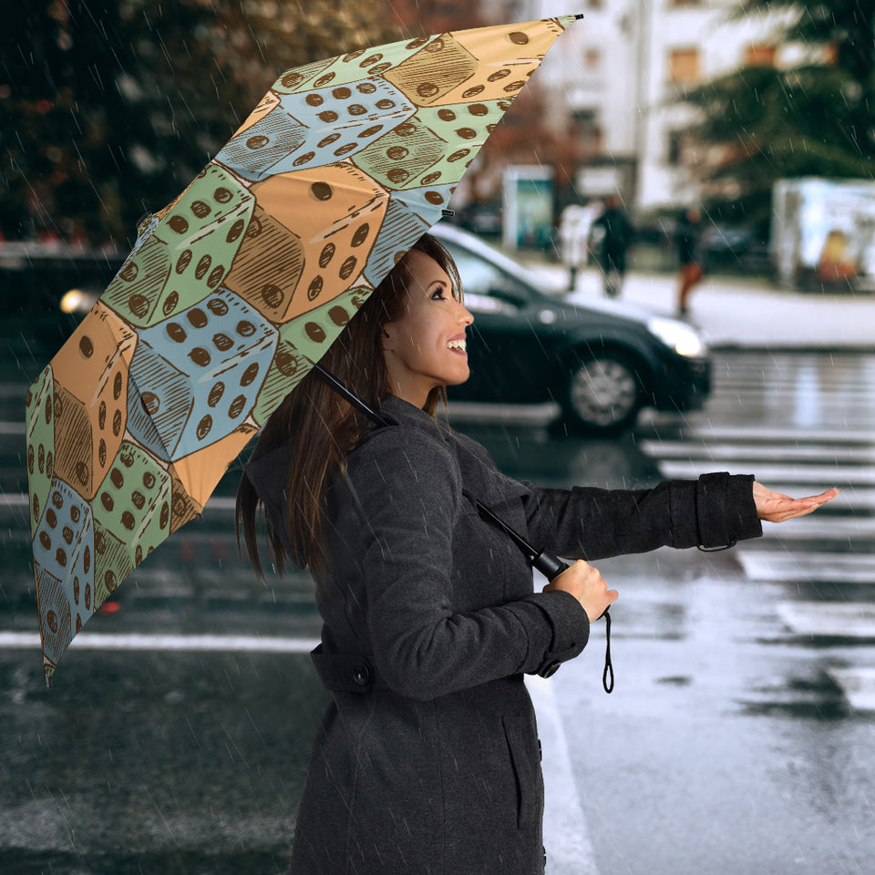 Dice Pattern Print Design 05 Umbrella