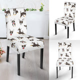 Chihuahua Dog Pattern Dining Chair Slipcover