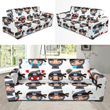 Cute Ninja Design Pattern Sofa Slipcover