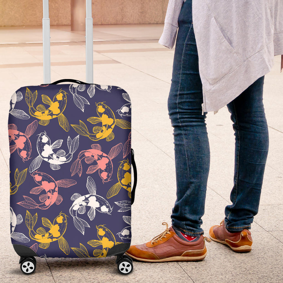 Koi Fish Carp Fish Pattern Luggage Covers