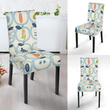 Apples Leaves Pattern Dining Chair Slipcover