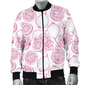 Sketch Guava Pattern Men'S Bomber Jacket