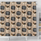 Beagle Pattern Shower Curtain Fulfilled In US