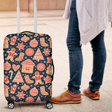 Christmas Gingerbread Cookie Pattern Luggage Covers
