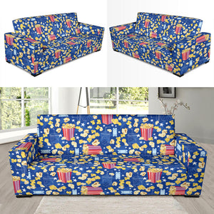 Popcorn Pattern Print Design 01  Sofa Slipcover