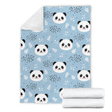 Cute Panda Pattern Premium Blanket
