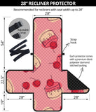 Cake cherry pattern Recliner Cover Protector