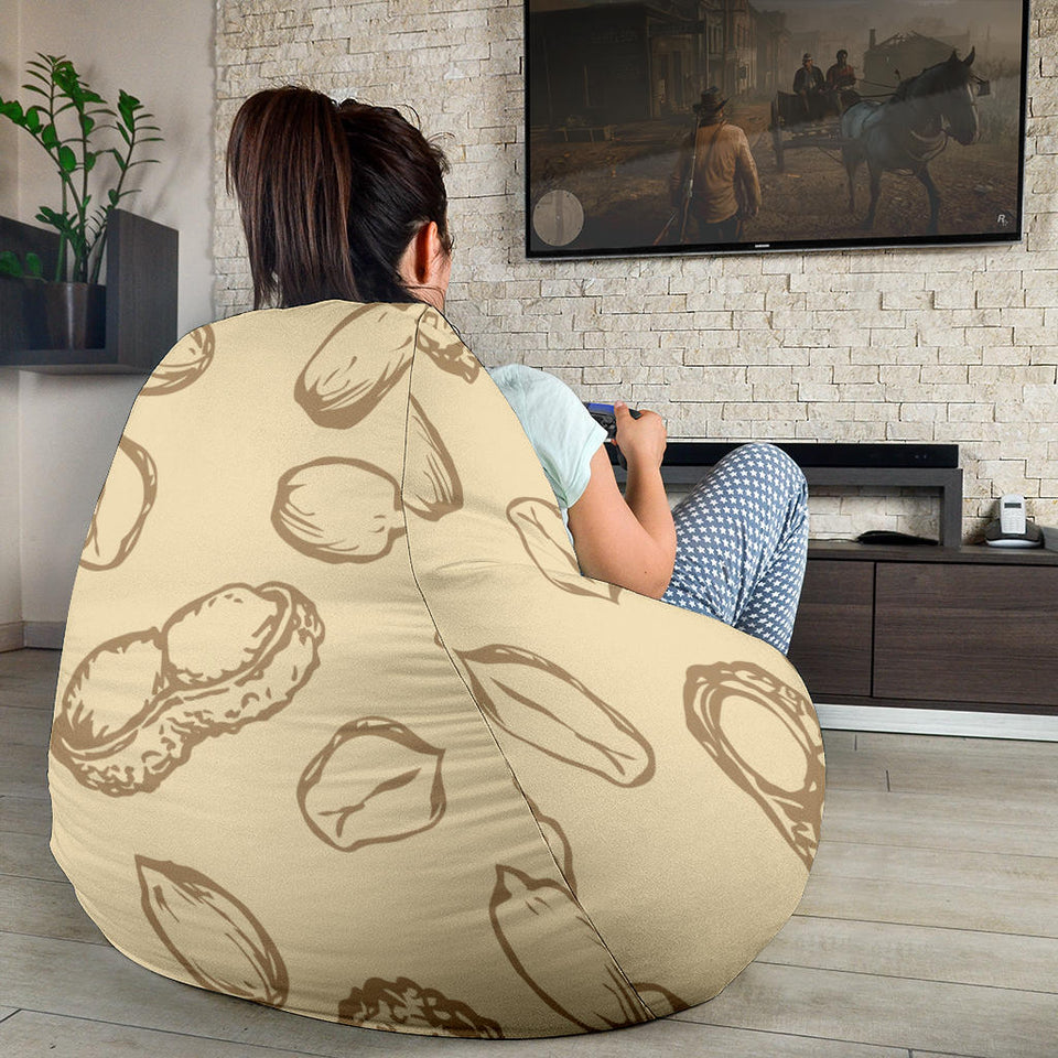 Hand Drawn Peanuts Pattern Bean Bag Cover