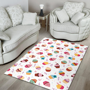 Cake Cupcake Design Pattern Area Rug
