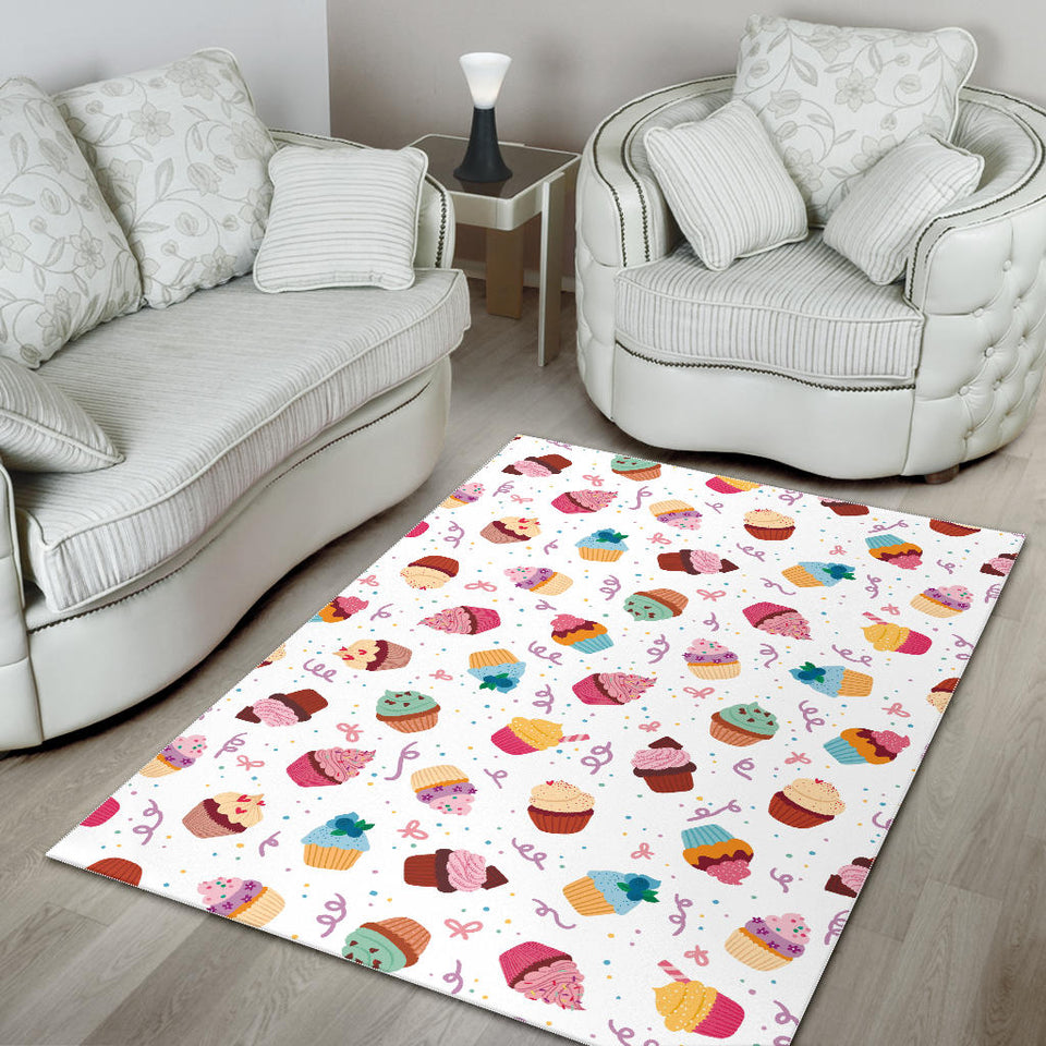 Cake Cupcake Design Pattern Area Rug