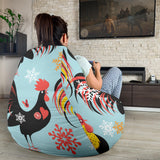 Rooster Chicken Cock Snowfalke Bean Bag Cover