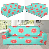 Grapefruit Green Background Sofa Slipcover
