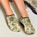 Light Green Camo Camouflage Pattern Aqua Shoes