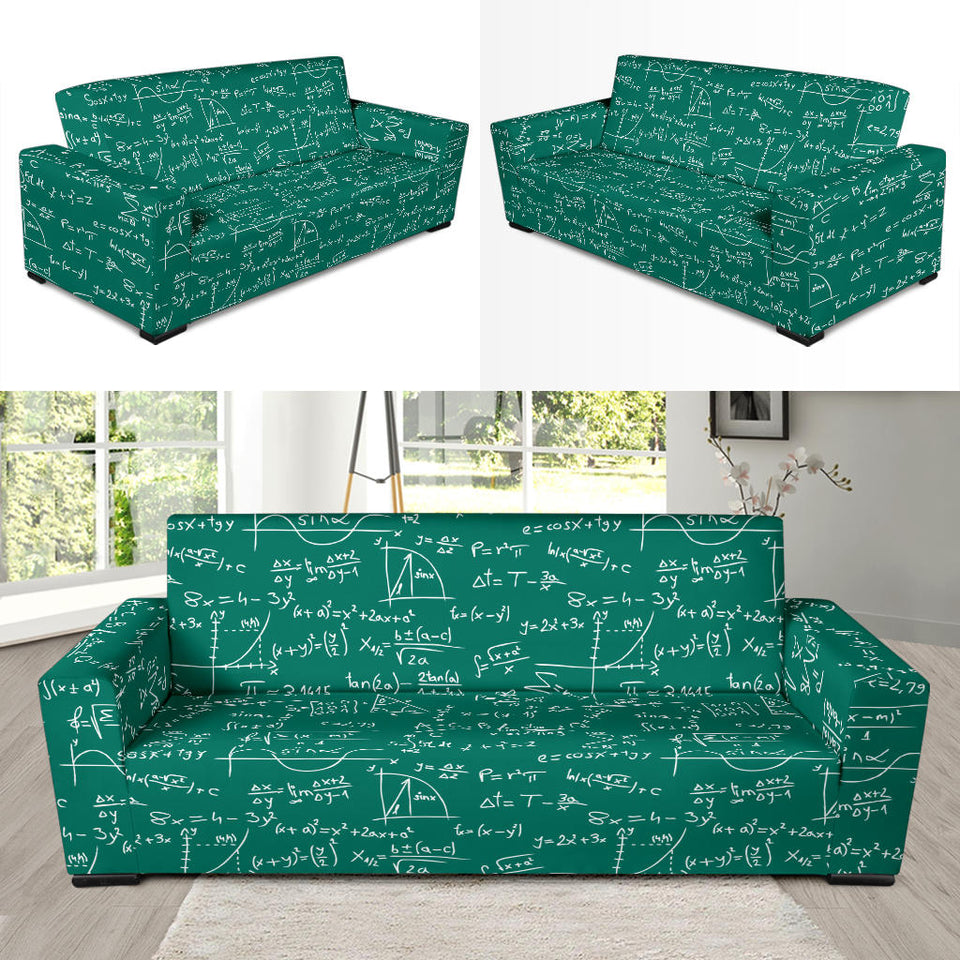 Math Pattern Print Design 01 Sofa Slipcover