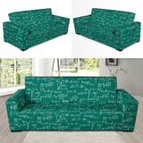 Math Pattern Print Design 01 Sofa Slipcover