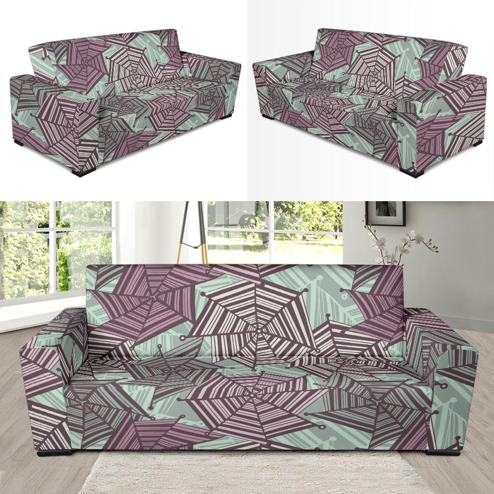 Spider Web Cobweb Design Color Pattern Sofa Slipcover