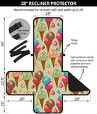Colorful ice cream pattern Recliner Cover Protector