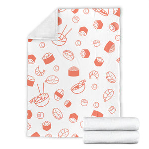 Sushi Pattern Premium Blanket