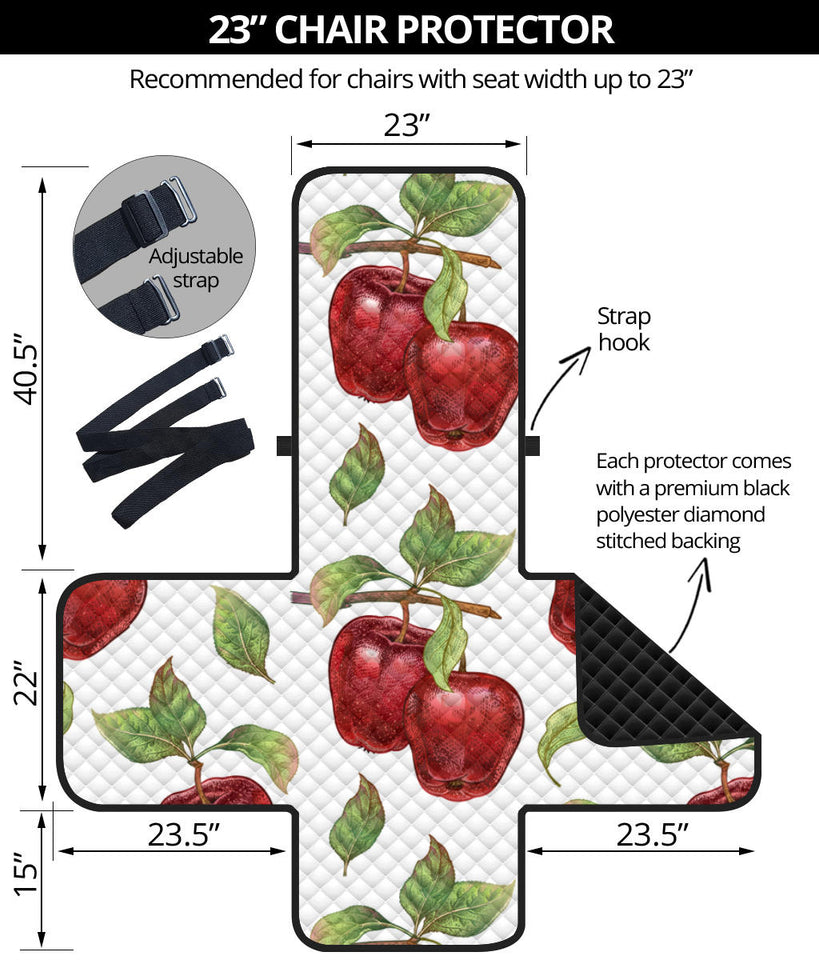 Red apples pattern Chair Cover Protector