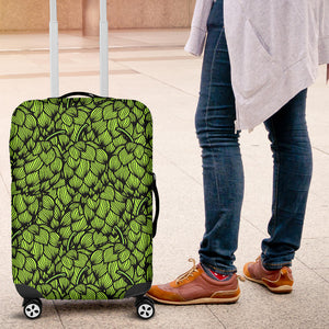 Green Hop Patternn Luggage Covers