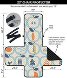 apples leaves pattern Chair Cover Protector