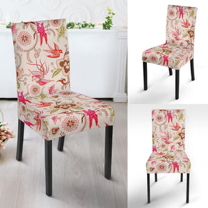 Swallow Pattern Print Design 01 Dining Chair Slipcover