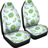 Durian Pattern Blue Background Universal Fit Car Seat Covers