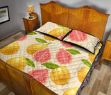 Beautiful guava pattern Quilt Bed Set