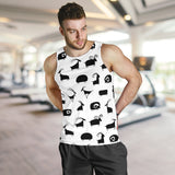 Goat ram pattern Men Tank Top