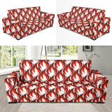 Fire Flame Symbol Design Pattern Sofa Slipcover