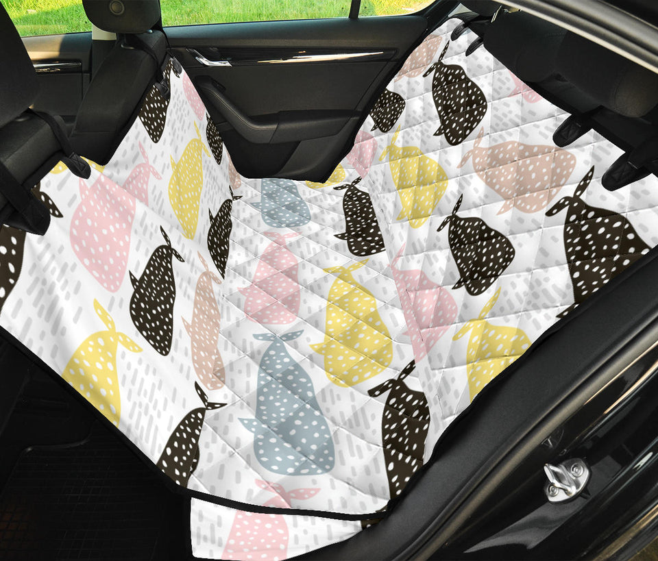 Whale Dot Pattern Dog Car Seat Covers