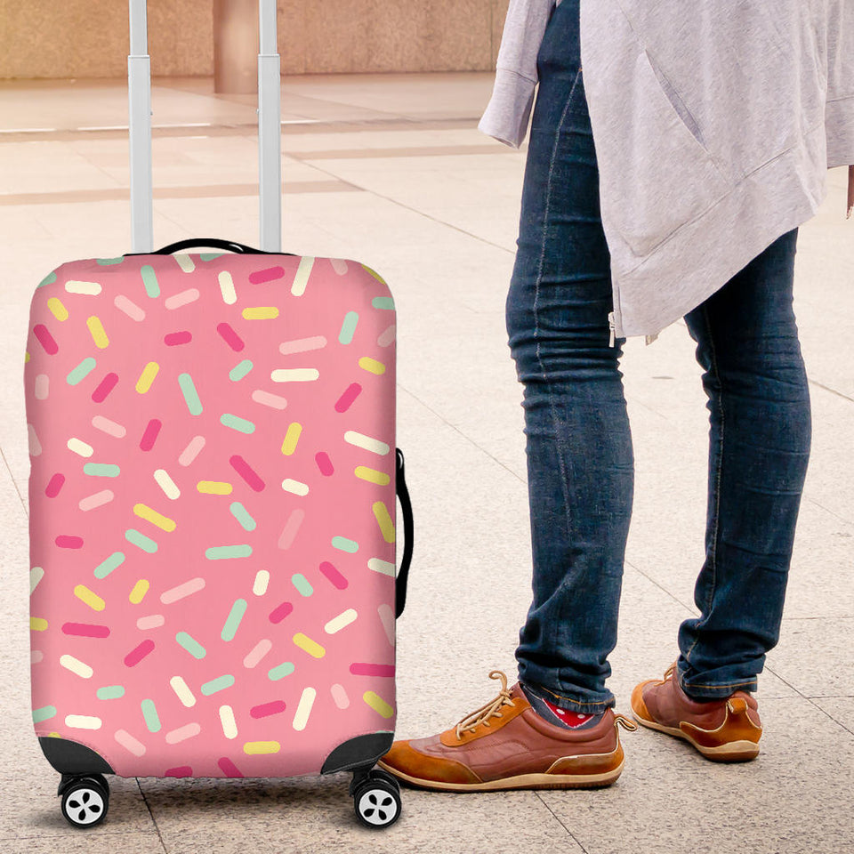 Pink Donut Glaze Candy Pattern Luggage Covers