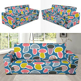 Colorful Mushroom Design Pattern Sofa Slipcover