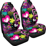 Heart Dot Wave Star Creative Design Pattern Universal Fit Car Seat Covers