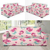Cute Little Mermaid Pattern Sofa Slipcover