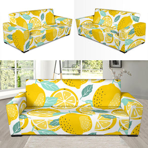 Lemon Design Pattern Sofa Slipcover