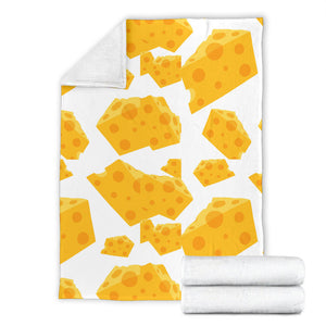 Cheese Slice Pattern Premium Blanket