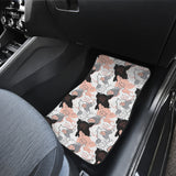 Pig Pattern Print Design 05 Front and Back Car Mats