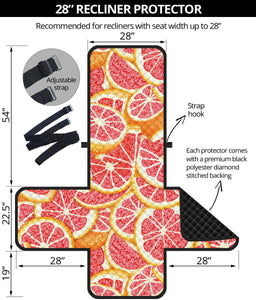 Tropical grapefruit pattern Recliner Cover Protector