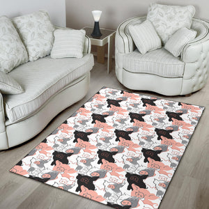 Pig Pattern Print Design 05 Area Rug