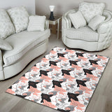 Pig Pattern Print Design 05 Area Rug