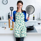 Green Ginkgo Leaves Pattern Adjustable Apron