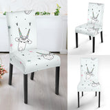 Cute Goat Design Pattern Dining Chair Slipcover