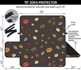 Coffee bean leave pattern Sofa Cover Protector