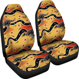 Kangaroo Australian Aboriginal Art Pattern Universal Fit Car Seat Covers