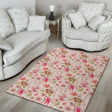 Swallow Pattern Print Design 01 Area Rug