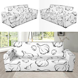 Garlic Pattern Black White Sofa Slipcover