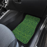 Crocodile Skin Printed Front And Back Car Mats